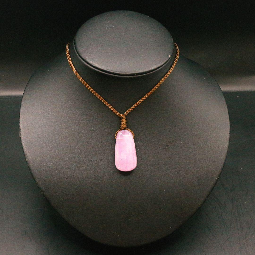 クンツァイト 穴あき タンブル ana_tumble210