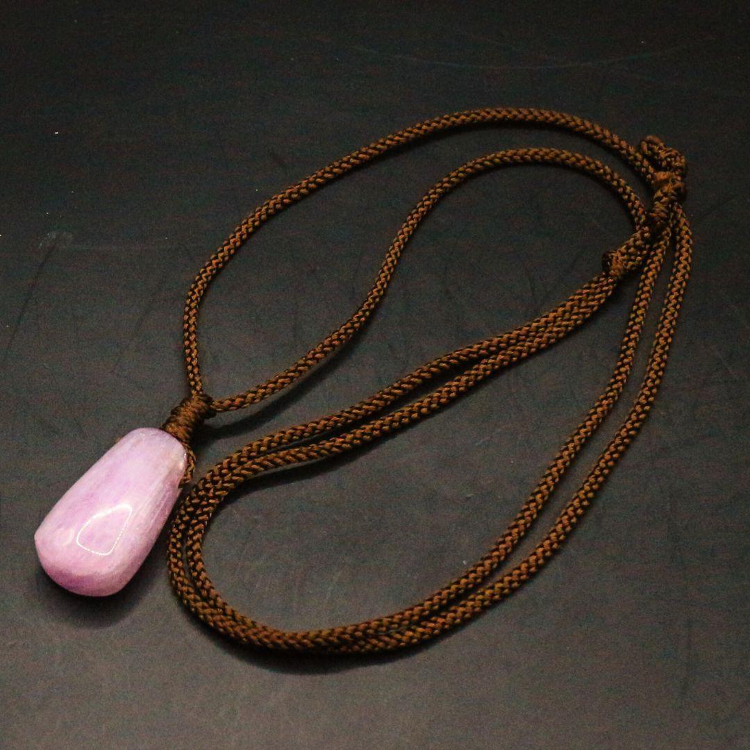 クンツァイト 穴あき タンブル ana_tumble210