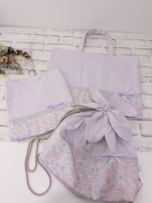 入園入学セット女の子 入園入学グッズ レッスンバッグ ライラックピンク