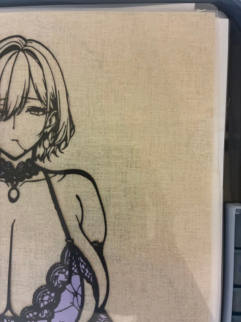 黒*ん様 オリジナルキャラ　切り絵