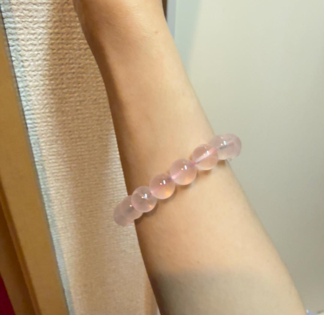 ピンククリスタルブレスレット11 mm