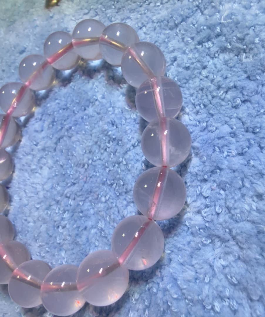 ピンククリスタルブレスレット11 mm