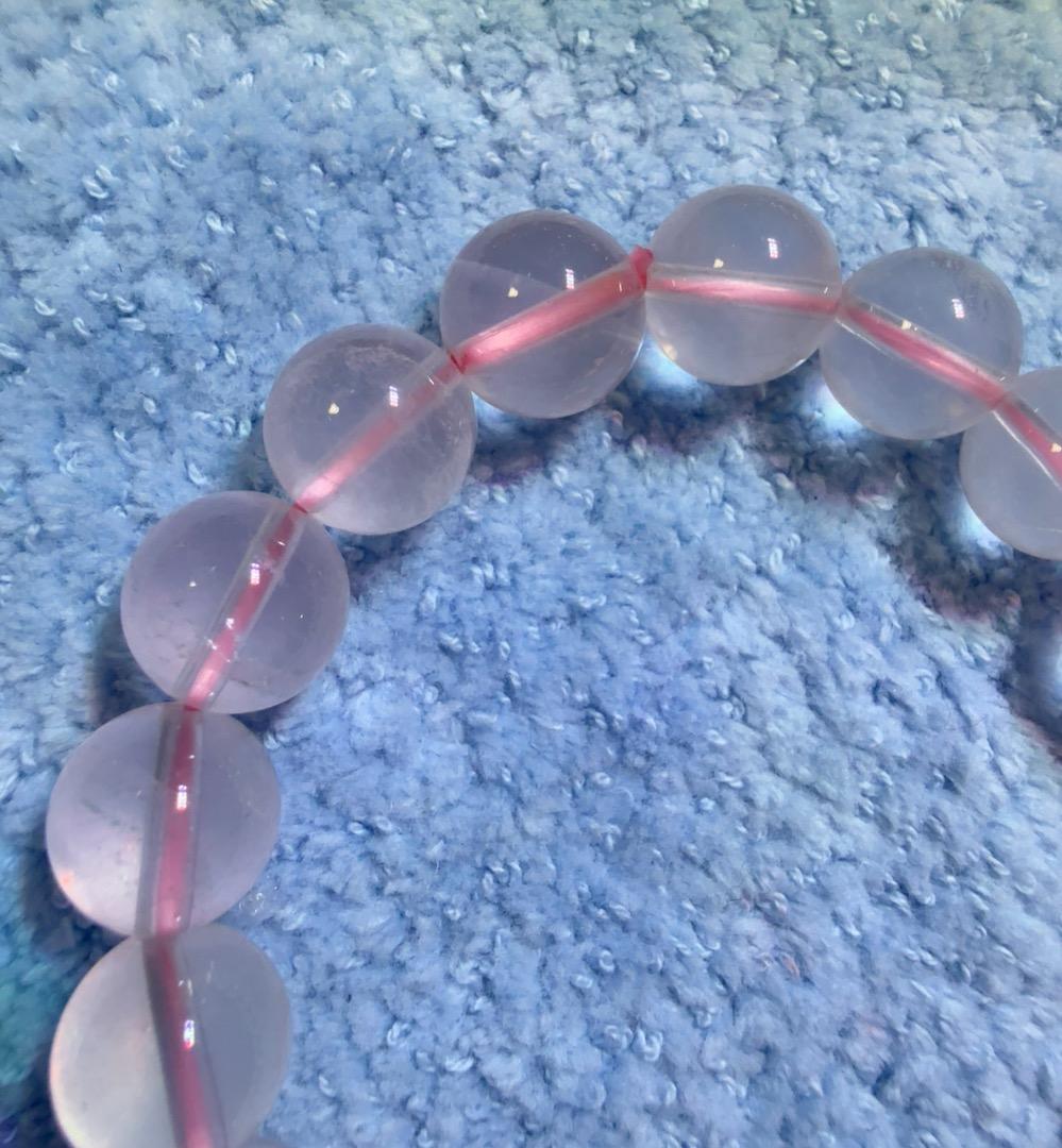 ピンククリスタルブレスレット11 mm
