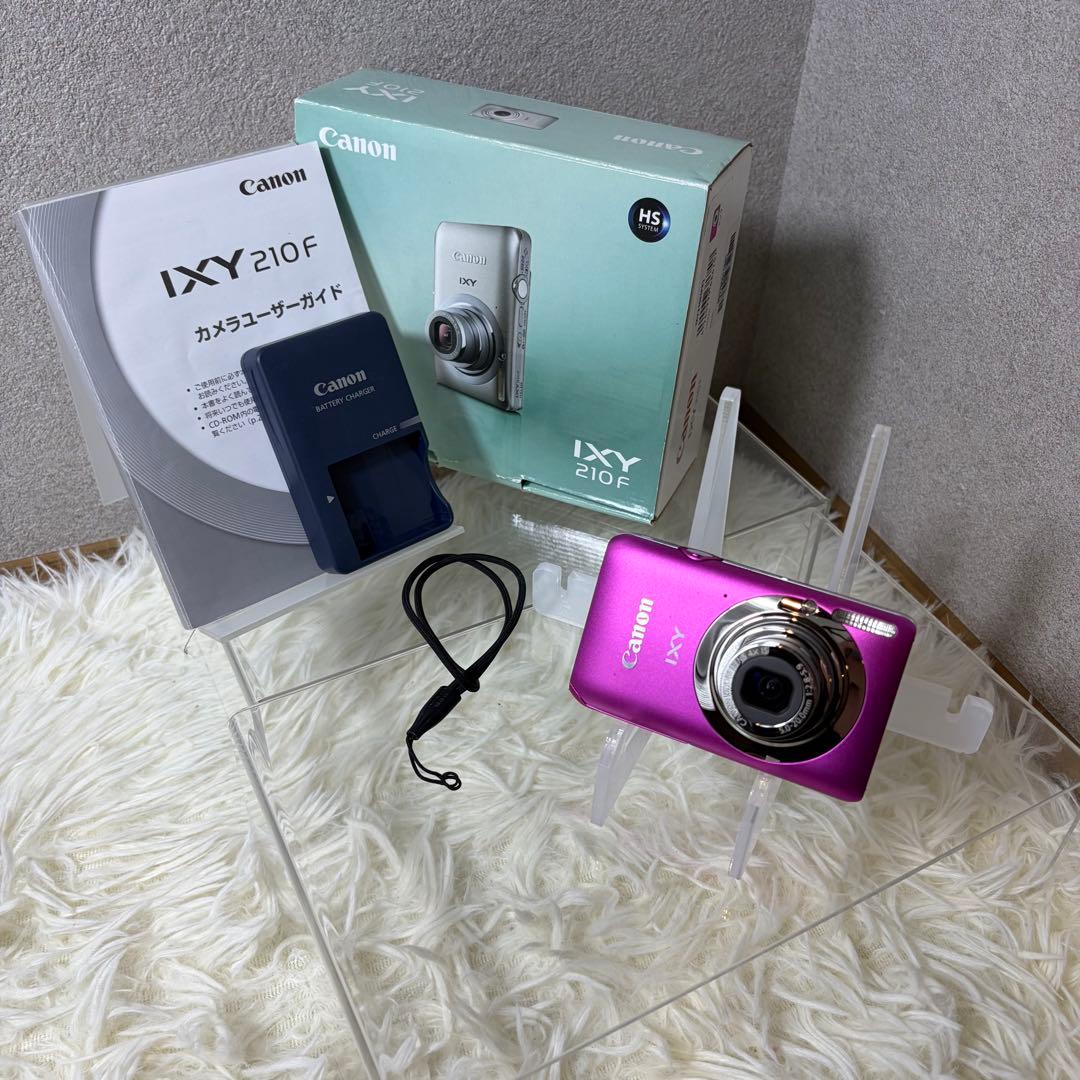 ほぼ未使用 Canon IXY 210F ピンク コンデジ カメラ 動作確認済