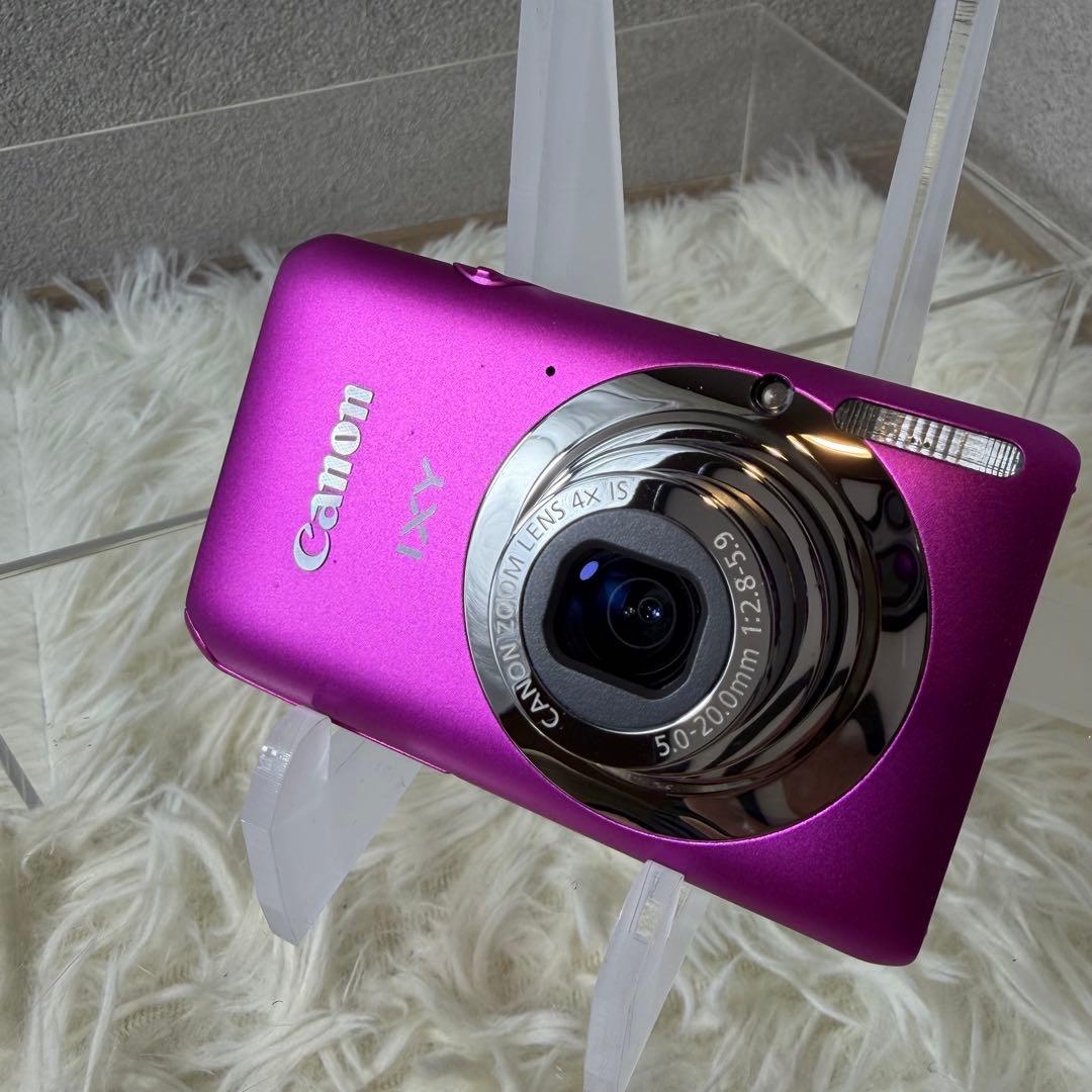 ほぼ未使用 Canon IXY 210F ピンク コンデジ カメラ 動作確認済