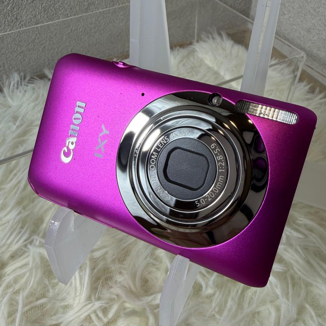 ほぼ未使用 Canon IXY 210F ピンク コンデジ カメラ 動作確認済