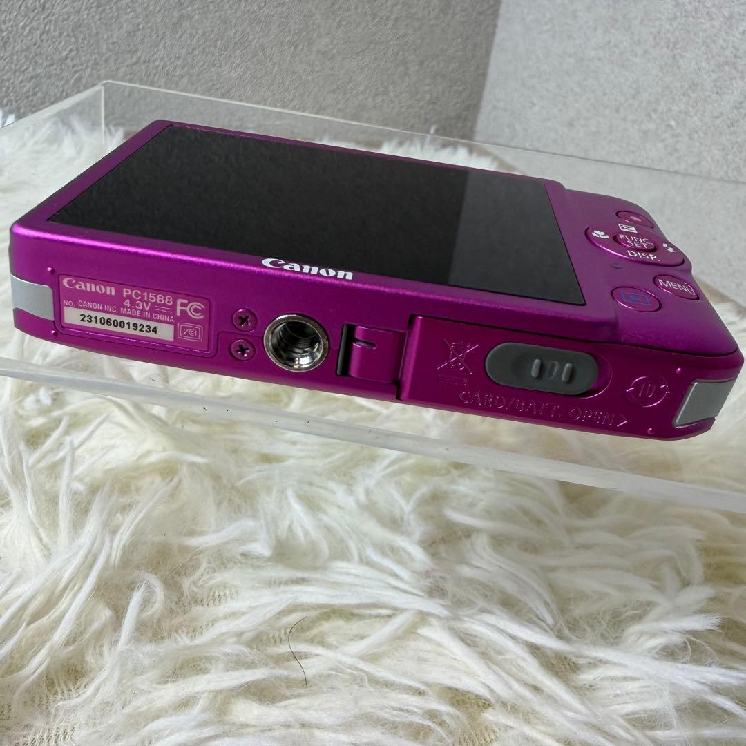 ほぼ未使用 Canon IXY 210F ピンク コンデジ カメラ 動作確認済