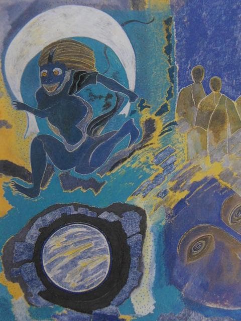 林敬二、【貌・廻天】、希少な限定額装用画集画、新品高級額 額装付、状態良好