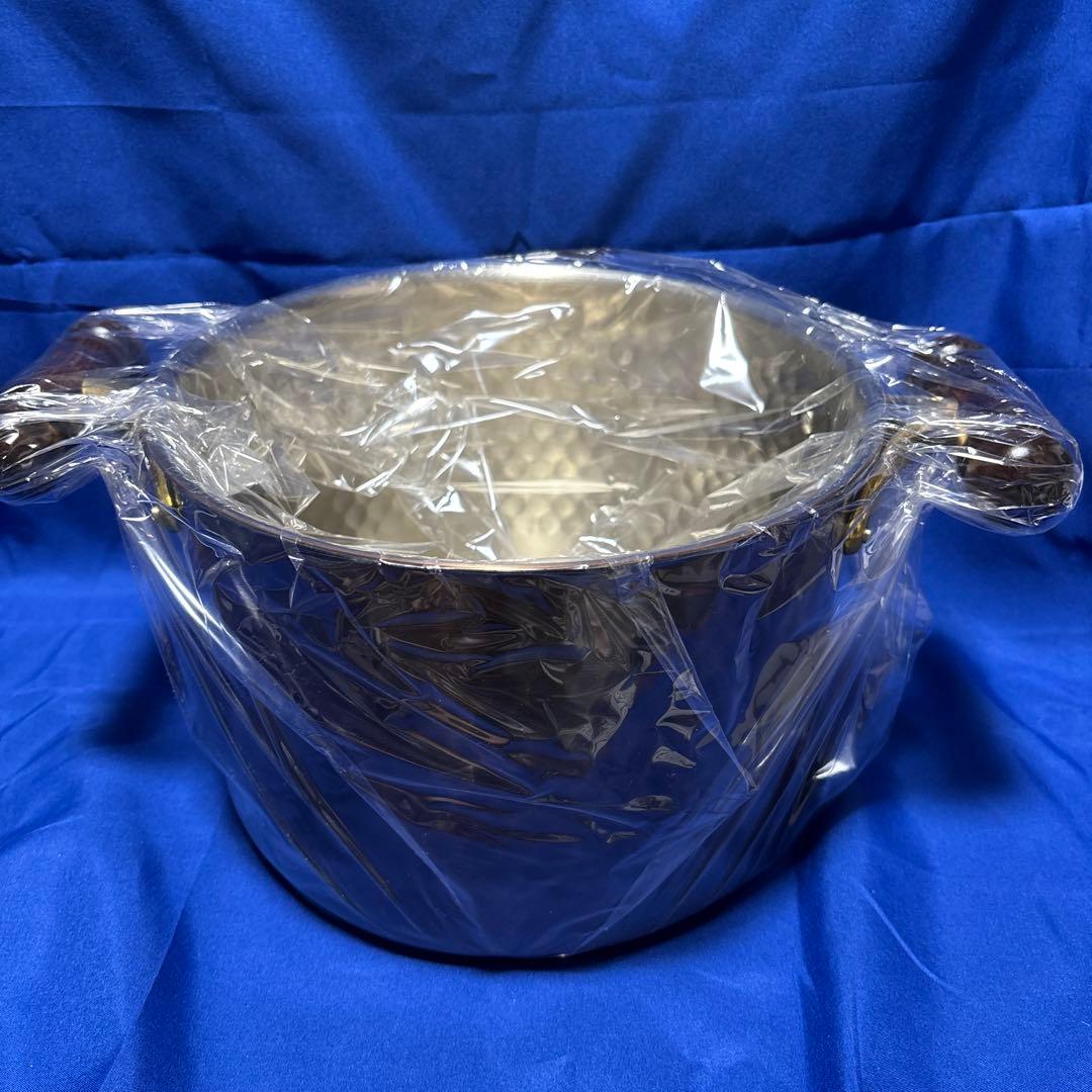 【新品】22cm 銅製 深型 両手鍋 新光金属 COPPER100