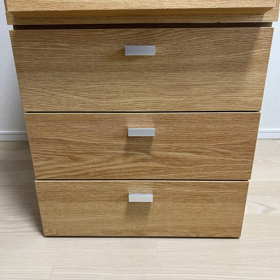 ベルメゾン　キューブボックス　奥行40cm フラップ　引き出し3杯