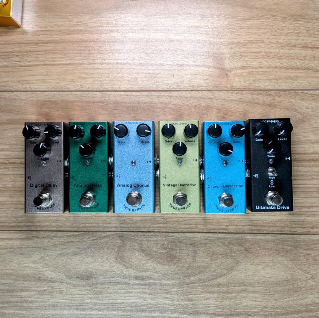 新品 コンパクト エフェクター 6個 セット ポータブルエフェクター