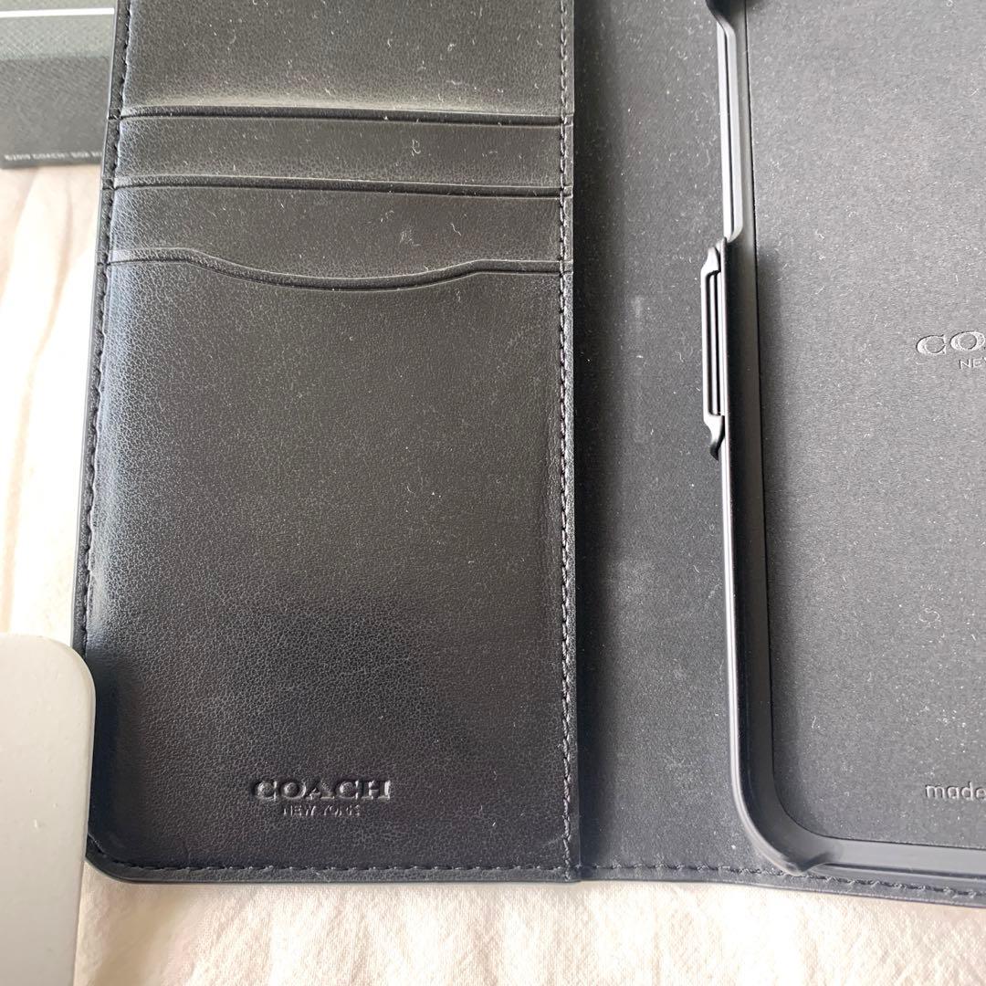 COACH iPhone 11用手帳型ケース ブラック