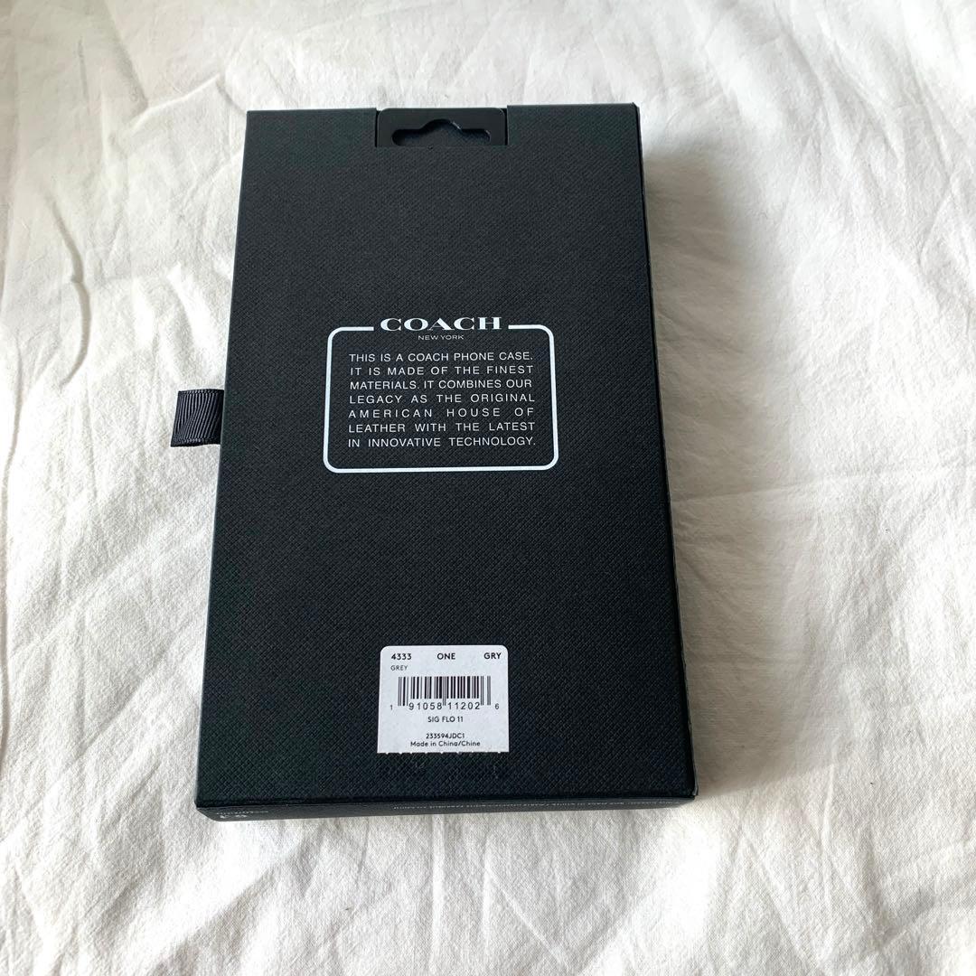 COACH iPhone 11用手帳型ケース ブラック