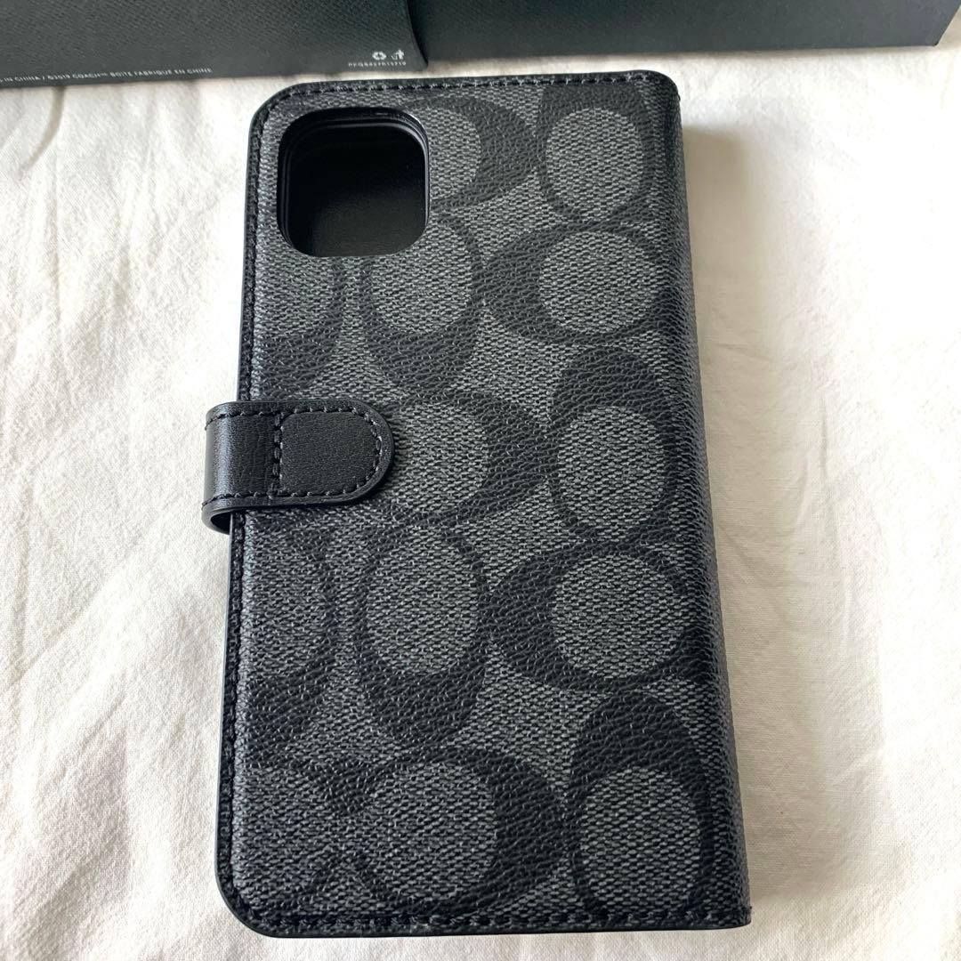 COACH iPhone 11用手帳型ケース ブラック