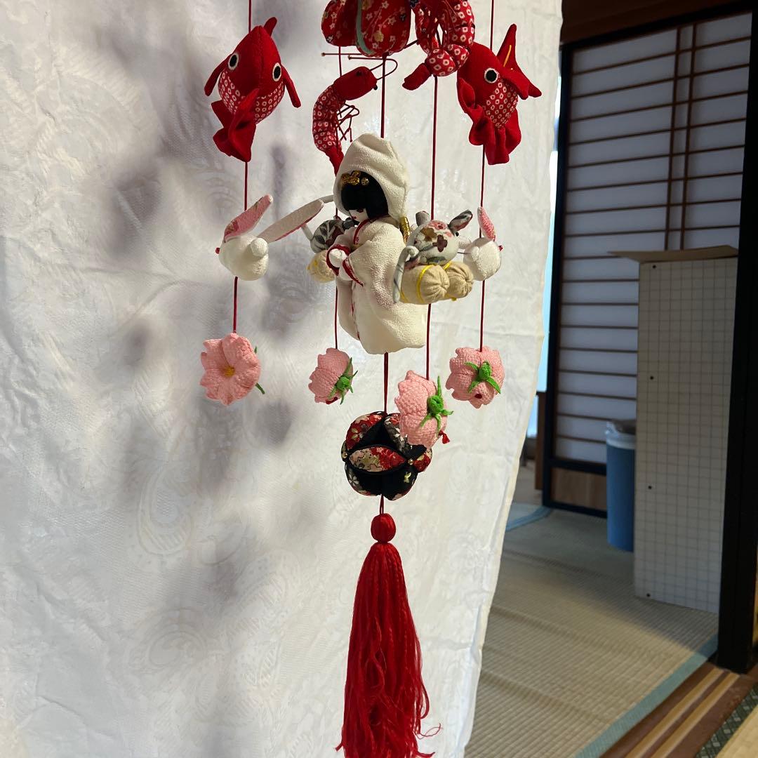 ちりめん吊るし飾り　3月（雛飾り）