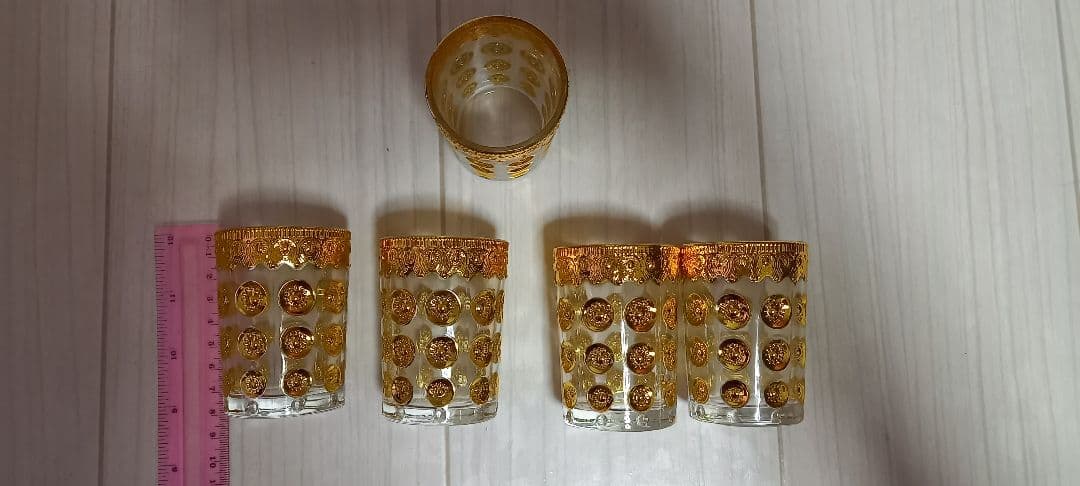 アラビアンティーカップとトレイのセット