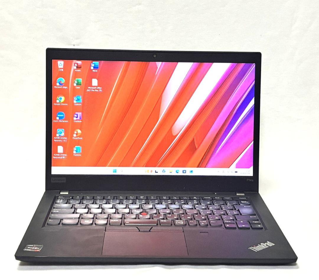 美品 ThinkPad P14s LTE対応 14型 Ryzen7 4750U