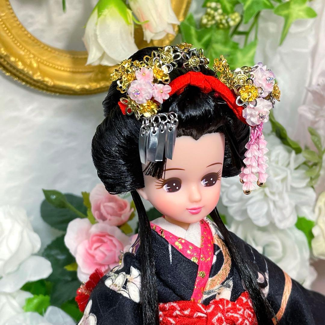 リカちゃん　日本髪風　本体 と 着物 セット　☆リユース　ハンドメイド