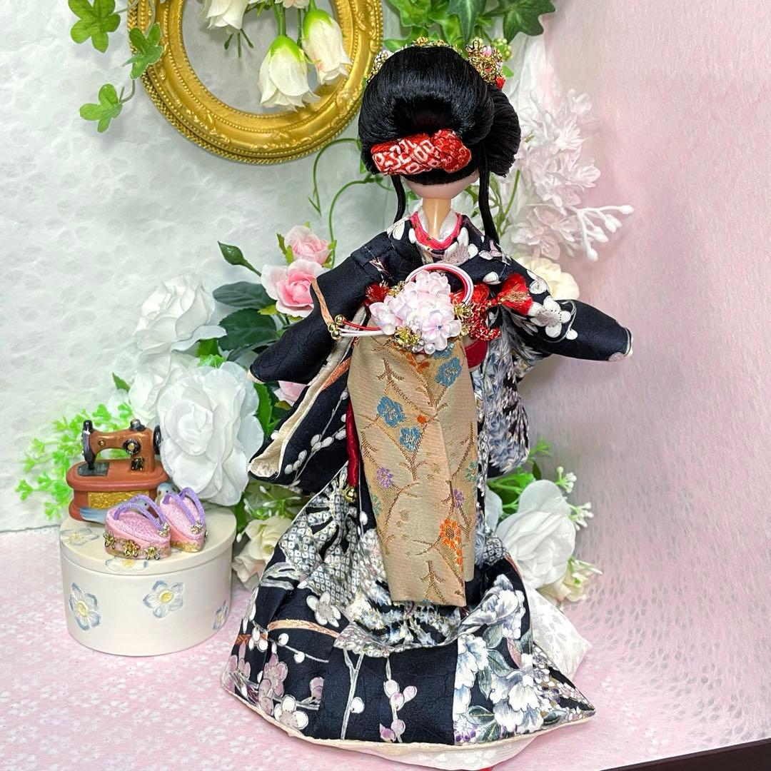 リカちゃん　日本髪風　本体 と 着物 セット　☆リユース　ハンドメイド