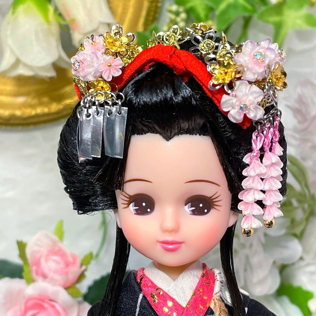 リカちゃん　日本髪風　本体 と 着物 セット　☆リユース　ハンドメイド