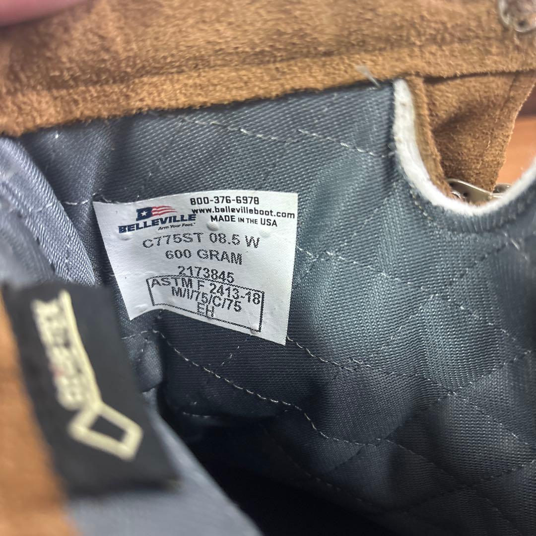 未使用品　米軍　BELLEVILLE GORE−TEX US8.5W26.5 ②