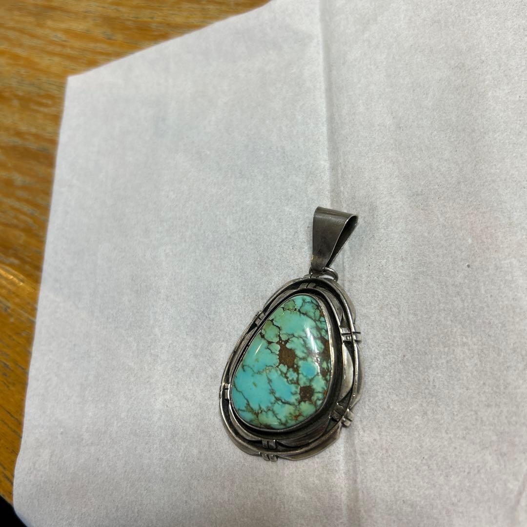 ターコイズ ドロップ型BIGペンダント