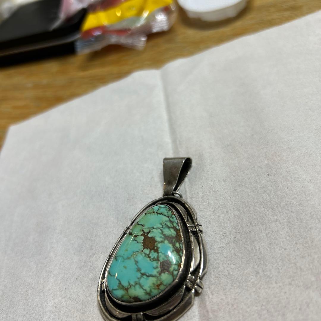 ターコイズ ドロップ型BIGペンダント
