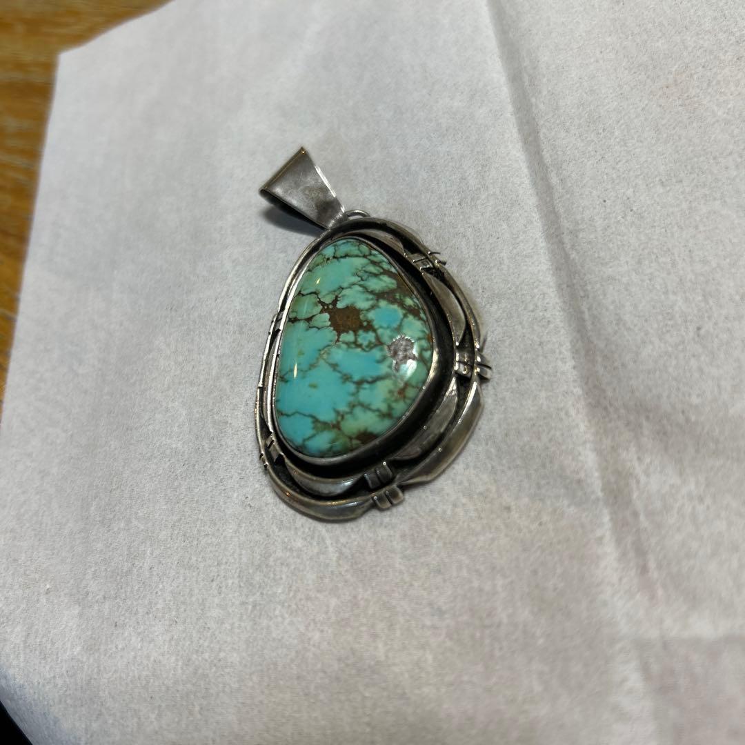 ターコイズ ドロップ型BIGペンダント