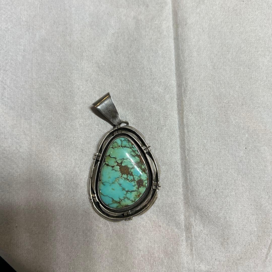 ターコイズ ドロップ型BIGペンダント