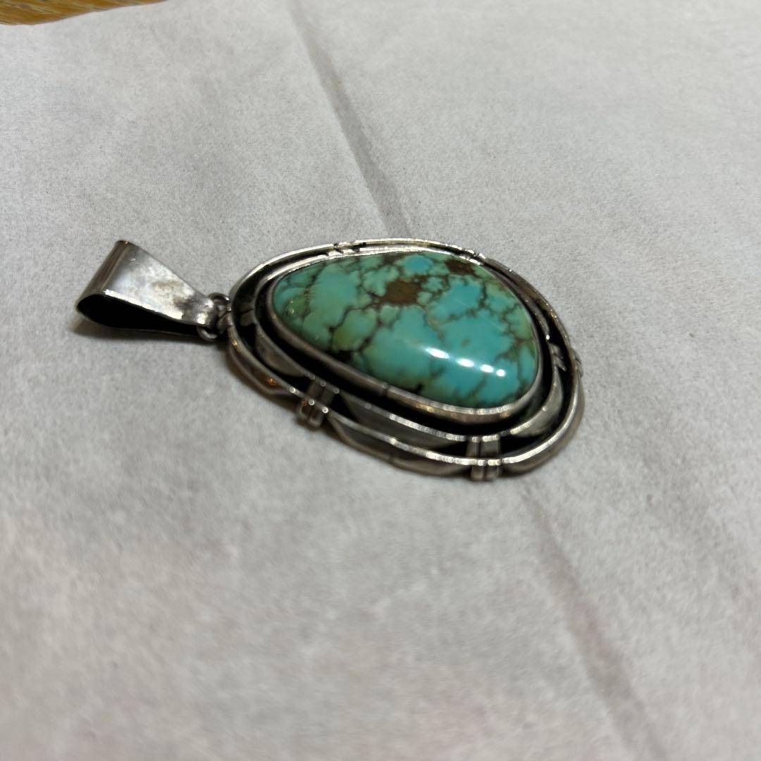 ターコイズ ドロップ型BIGペンダント