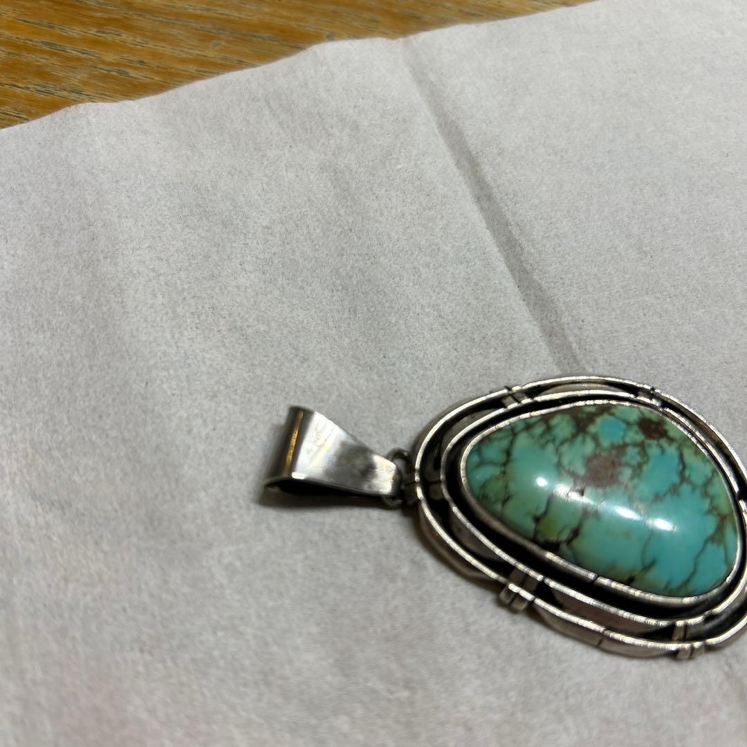 ターコイズ ドロップ型BIGペンダント