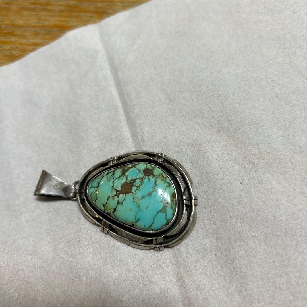 ターコイズ ドロップ型BIGペンダント