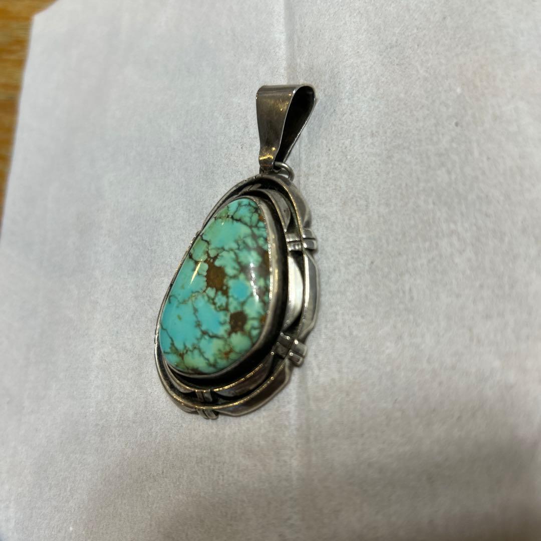 ターコイズ ドロップ型BIGペンダント