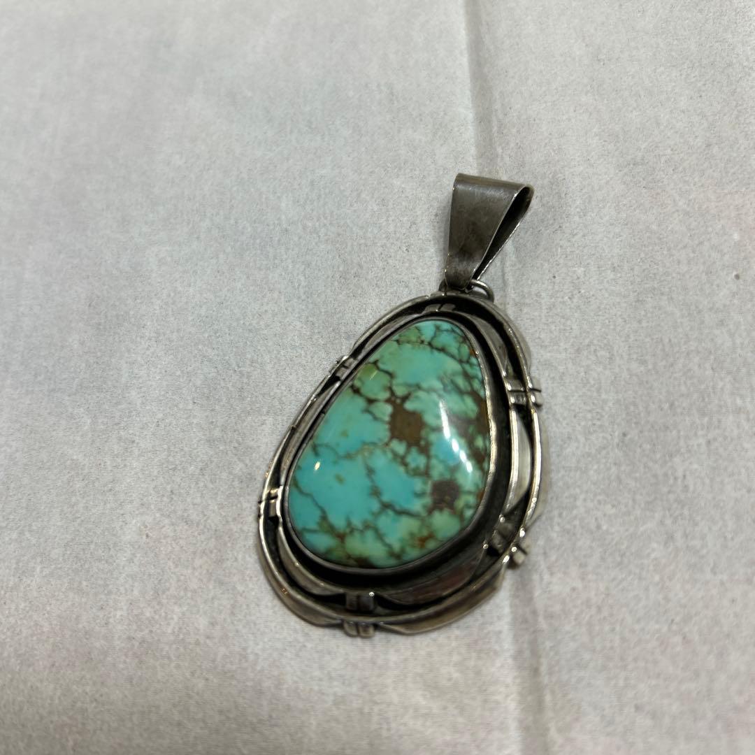 ターコイズ ドロップ型BIGペンダント