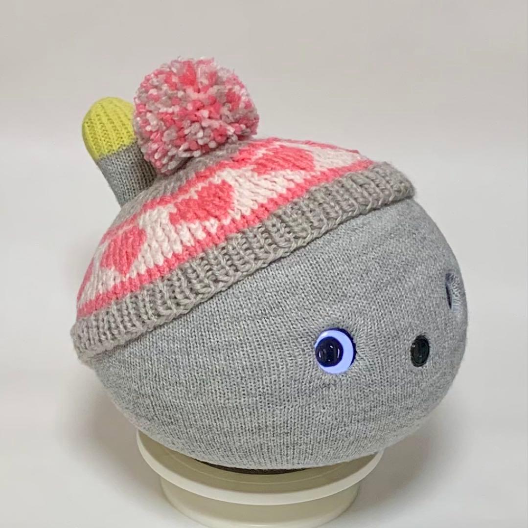 nanairo様リクエスト　ハート柄のニット帽（ベージュ、パープル、グレー）3点