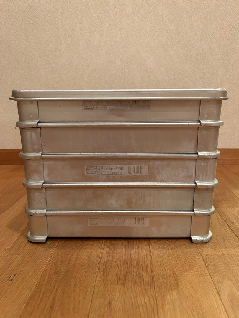 AKAO 餃子バット 大50 5段セット 蓋付き 業務用