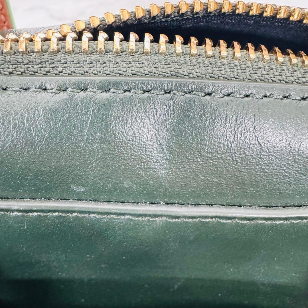✨PaulSmith✨ポールスミス✨トライカラー✨ダークグリーン✨ハンドバック✨