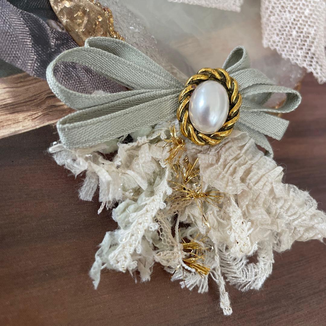 no.153 ハンドメイド　可愛らしいシンプルなもけもけアクセサリー