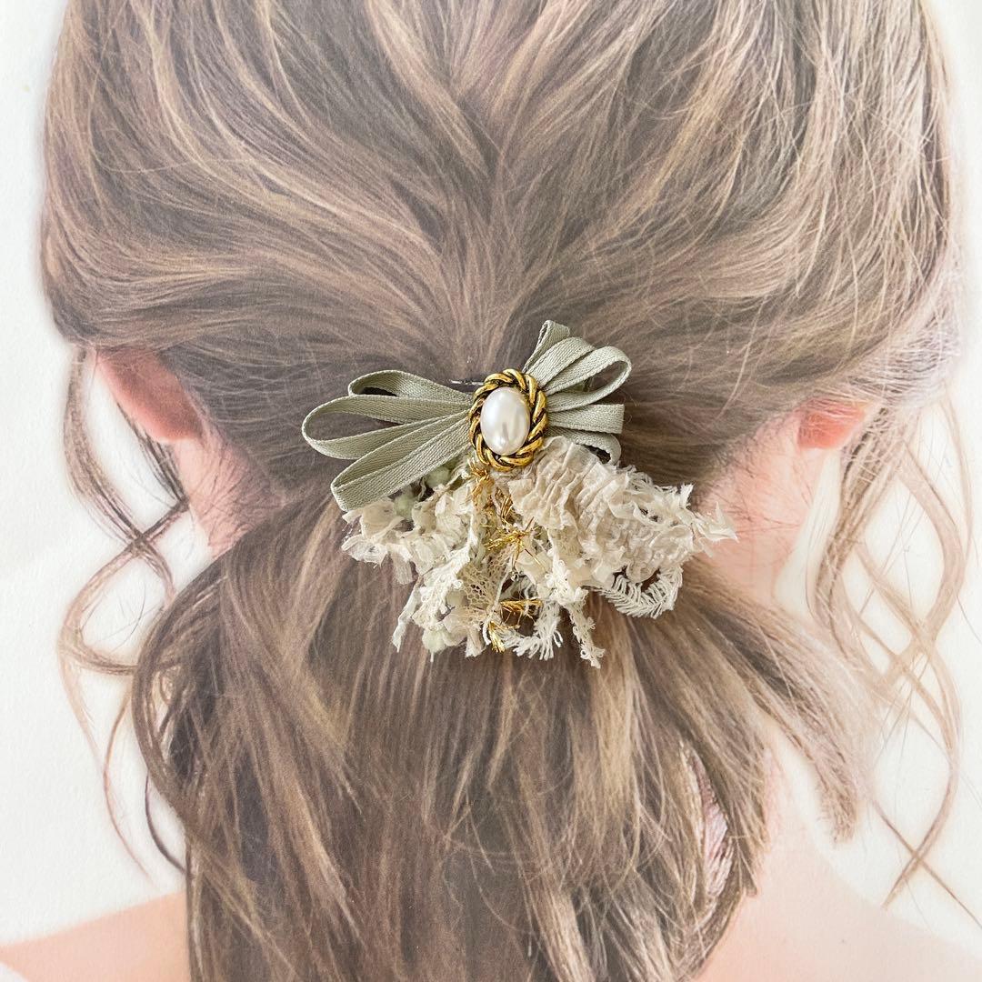 no.153 ハンドメイド　可愛らしいシンプルなもけもけアクセサリー