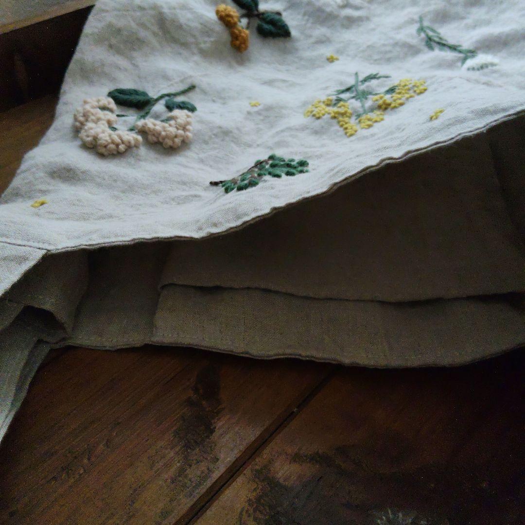 【アンちゃん様オーダー専用ページ】リネン刺繍　クッションカバー