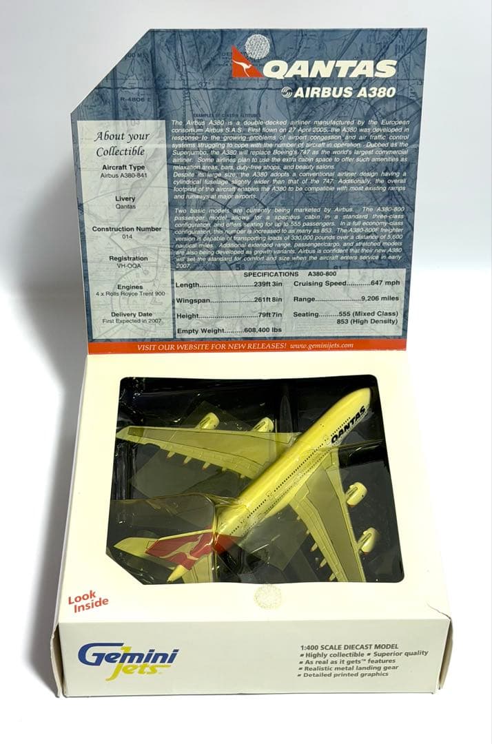 Gemini 1/200 A380-841 QANTAS カンタス航空