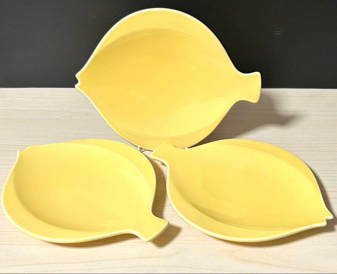 ロイヤルコペンハーゲン　フィッシュプレート　3枚　※未使用保管品　美品