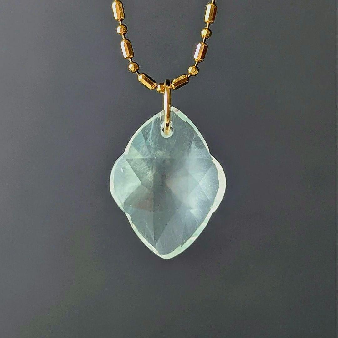 ♢べい♢訳あり♢K18 プレナイト＆ミルキーアクアマリン セットチャーム