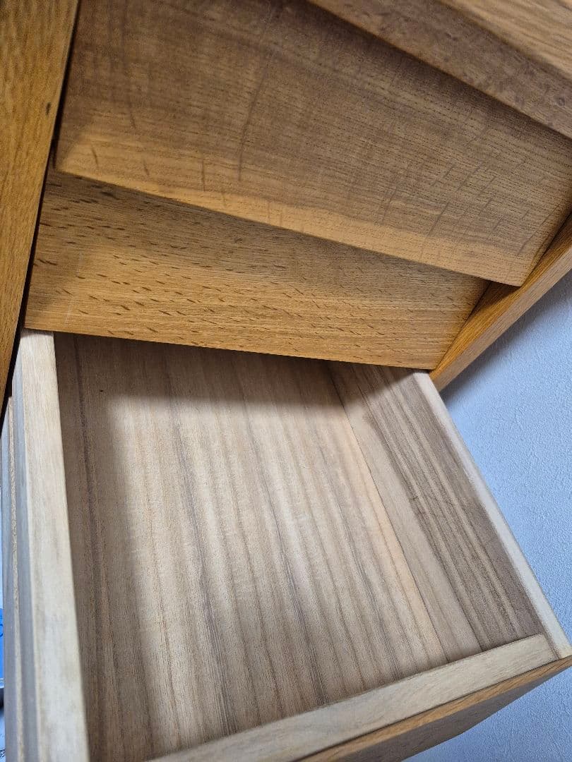 karf カーフ オーク無垢材 Kano デスク 引き出し付き