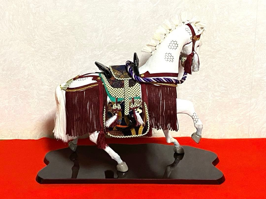 【ハンドメイド木目込み人形】　『出世飾り馬』　東芸芳山　五月人形　干支午