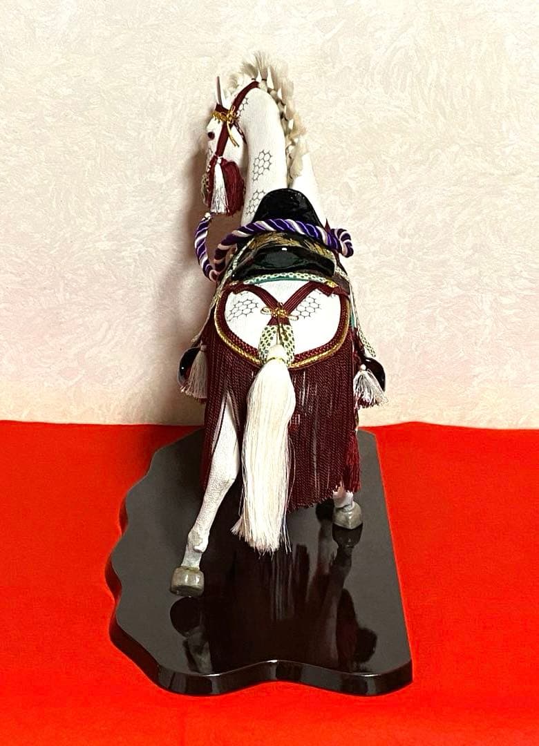 【ハンドメイド木目込み人形】　『出世飾り馬』　東芸芳山　五月人形　干支午