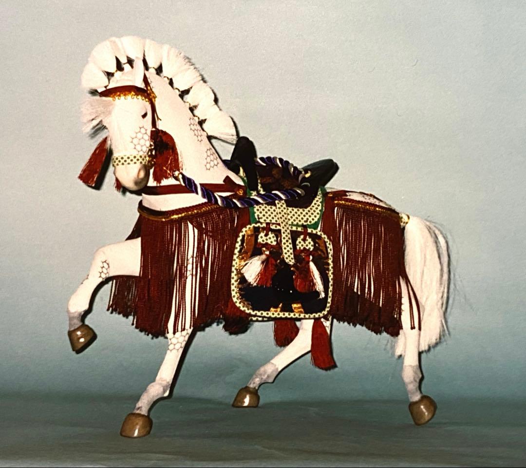 【ハンドメイド木目込み人形】　『出世飾り馬』　東芸芳山　五月人形　干支午