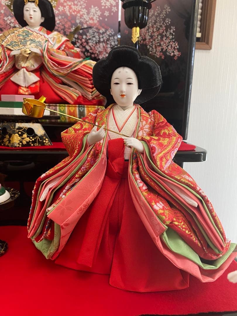 まこちゃん様【送料込・国産】お雛様　5人飾　東玉　王朝物語　春陽　【地域限定】