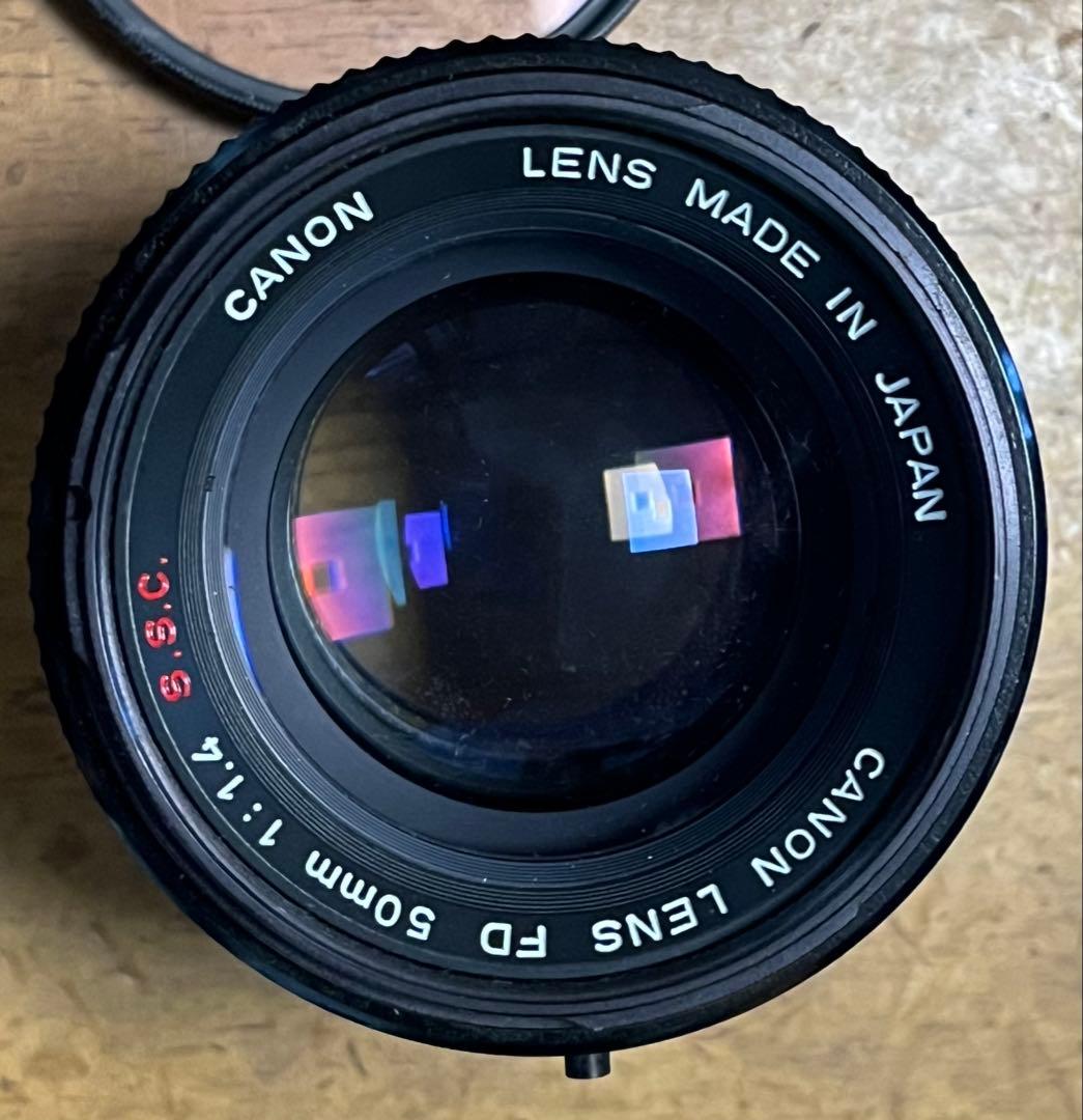 CANON FD 50mm f1/1.4 S.S.C フイルター付属中古現状渡し