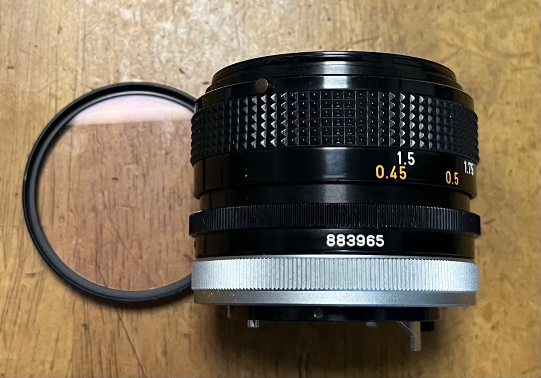 CANON FD 50mm f1/1.4 S.S.C フイルター付属中古現状渡し